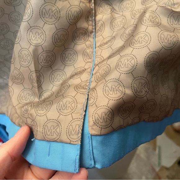 Michael Kors women’s light blue  double breasted belted trench coat in‎ size XL - Picture 12 of 12